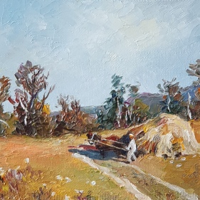 Painting for sale online - Haymaking