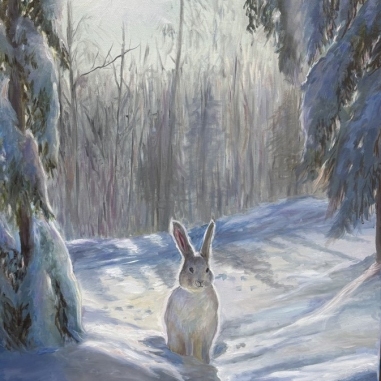 Painting for sale online - Hare morning