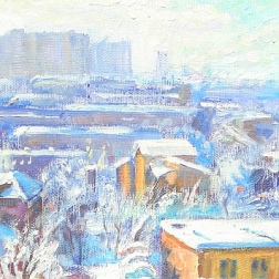Painting for sale online - A frosty day in Northern Izmailovo