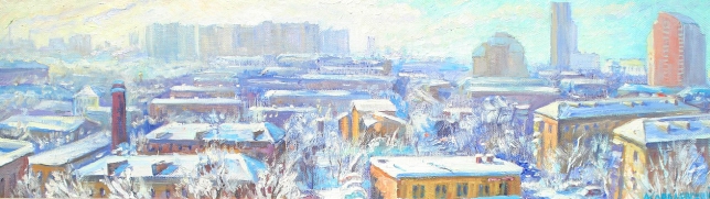 Painting for sale online - A frosty day in Northern Izmailovo