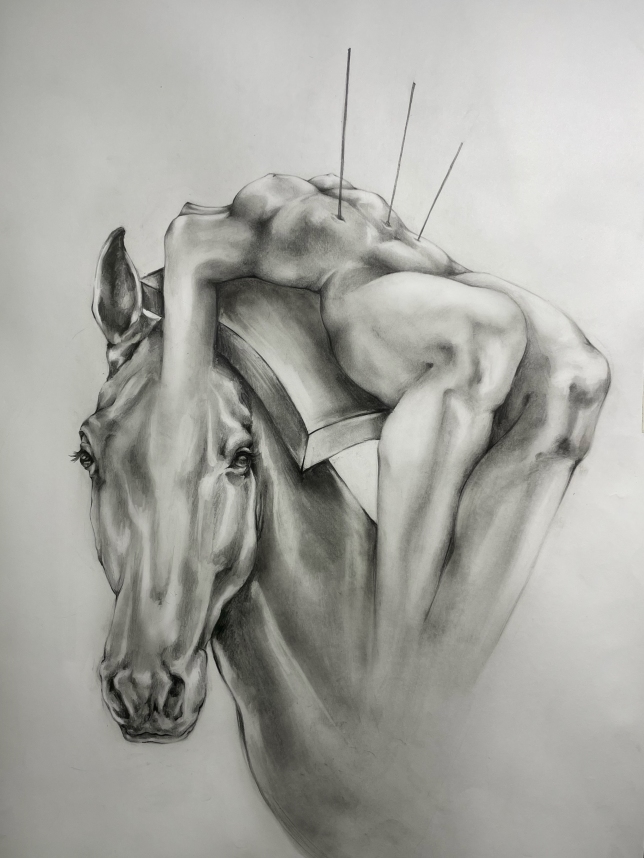 Painting for sale online - Burden and peace