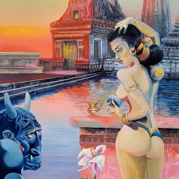 Painting for sale online - Demons Love