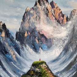 Painting for sale online - Mountains of Life
