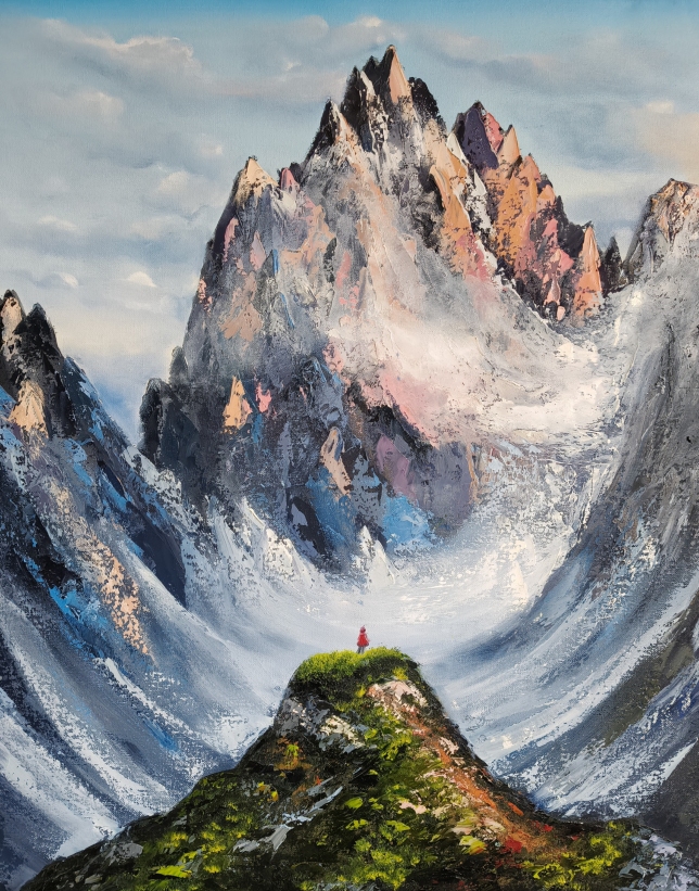 Painting for sale online - Mountains of Life