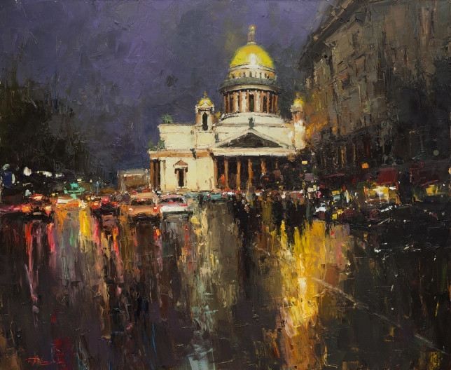 Painting for sale online - Sounds of the evening city