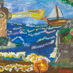 Painting for sale online - The Lonely Wanderer