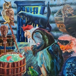 Painting for sale online - В избушке у старушки