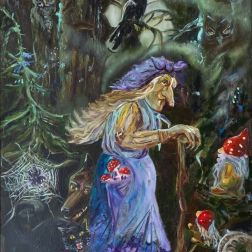 Painting for sale online - Бабушка Яга