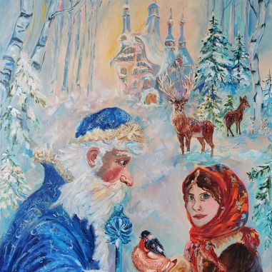 Painting for sale online - Morozko Good heart in winter