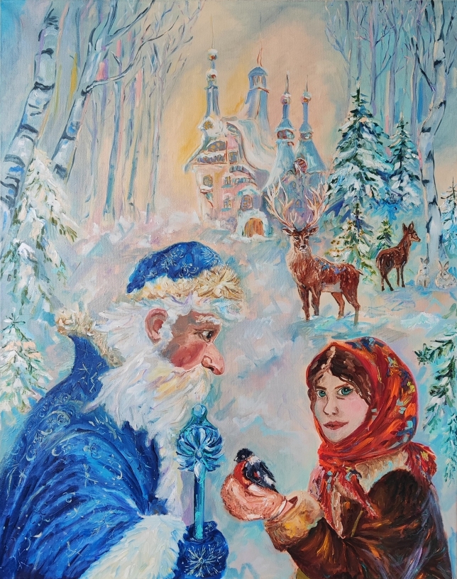 Painting for sale online - Morozko Good heart in winter