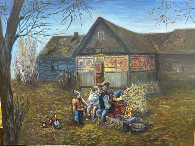 Painting for sale online - At the party