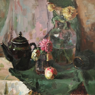 Painting for sale online - Still Life with Chrysanthemums