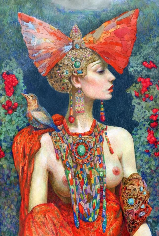 Painting for sale online - In the Karakatuk Gardens