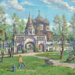Painting for sale online - Весна в усадьбе Измайлово