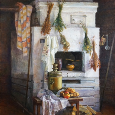 Painting for sale online - Stove and samovar