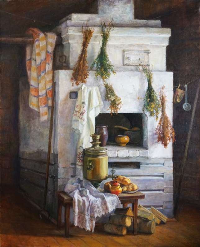 Painting for sale online - Stove and samovar