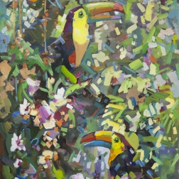 Painting for sale online - Toucans