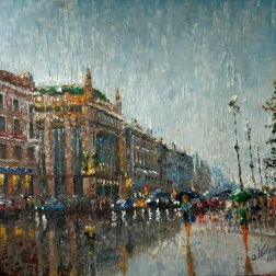 Painting for sale online - Summer rain