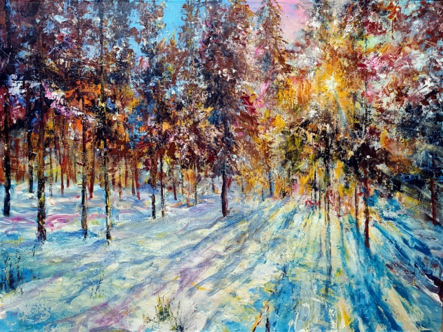 Painting for sale online - Festive Forest