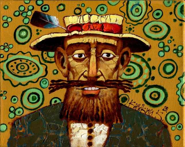 Painting for sale online - Bearded Man