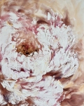 Painting for sale online - Gorgeous snow-white peony