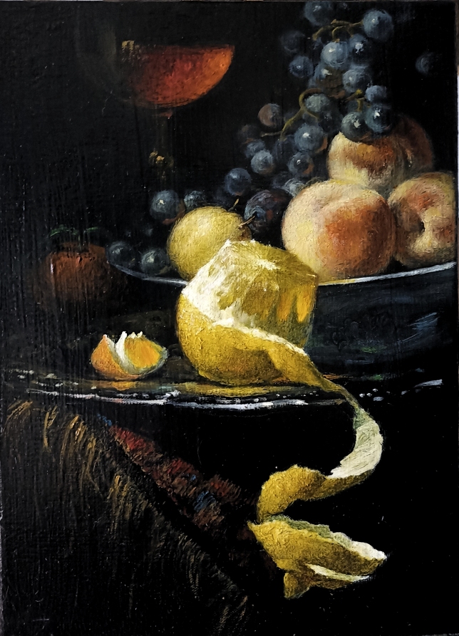 Painting for sale online - The last slice of orange