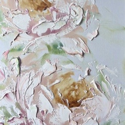 Painting for sale online - Delicate peonies
