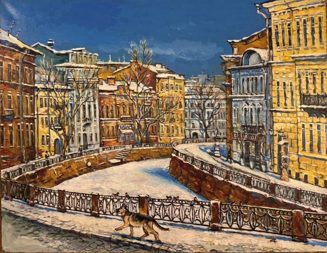 Painting for sale online - St Petersburg, Moika