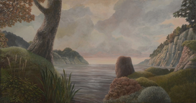 Painting for sale online - The Moon is hiding in the Clouds 