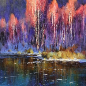 Painting for sale online - In the rays of sunset