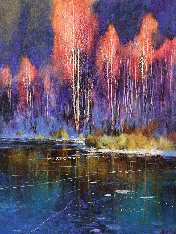 Painting for sale online - In the rays of sunset