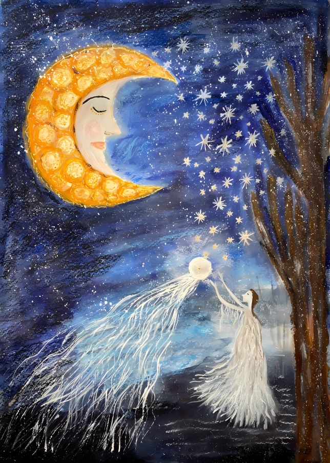 Painting for sale online - Gift of the Moon
