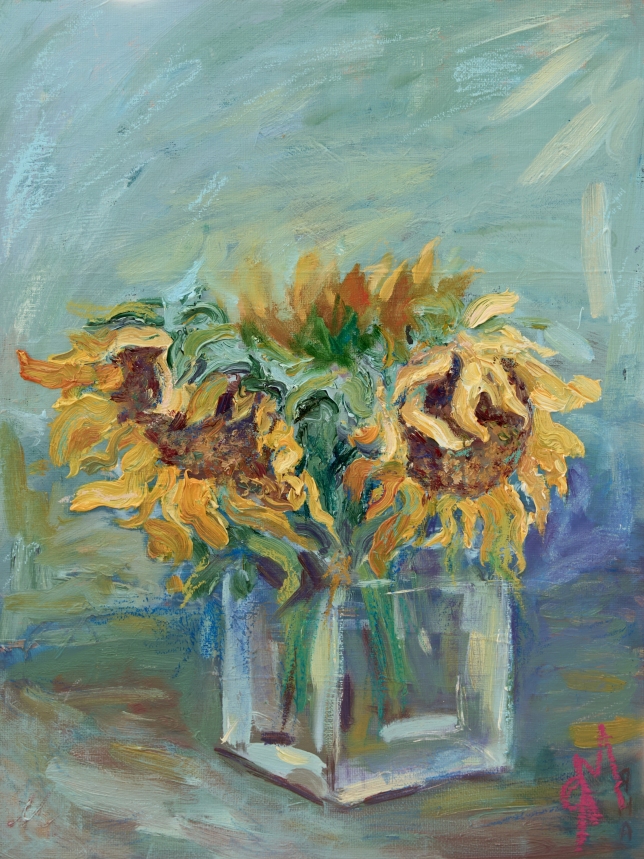 Painting for sale online - Sunflowers