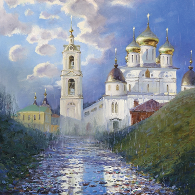 Painting for sale online - Mushroom rain in Dmitrov