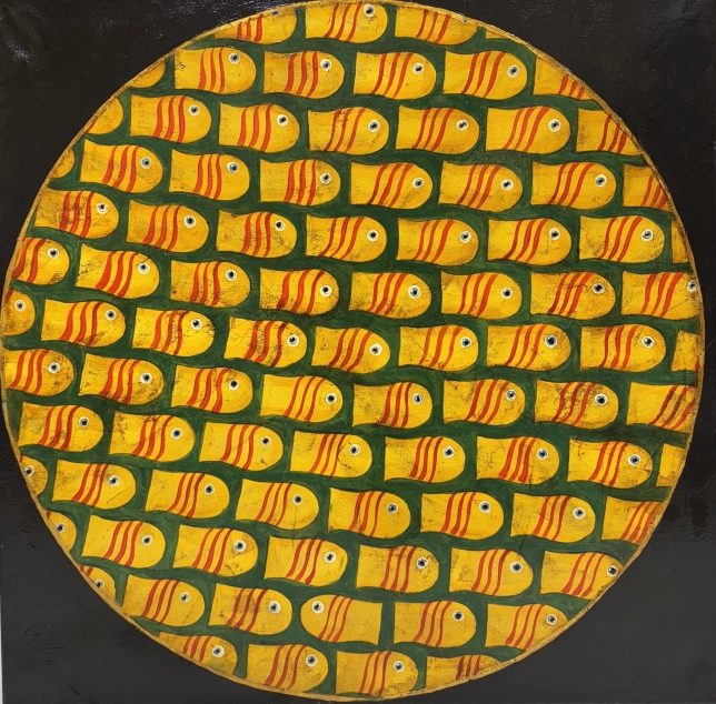 Painting for sale online - Fish round dance