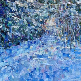 Painting for sale online - Winter Light on the Woods
