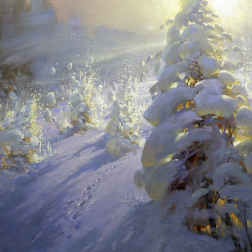 Painting for sale online - The morning before Christmas