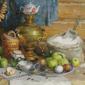 Painting for sale online - Waiting for guests