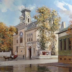 Painting for sale online - View of the Museum of Fine Arts