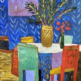 Painting for sale online - Waiting for the New Year (Christmas)