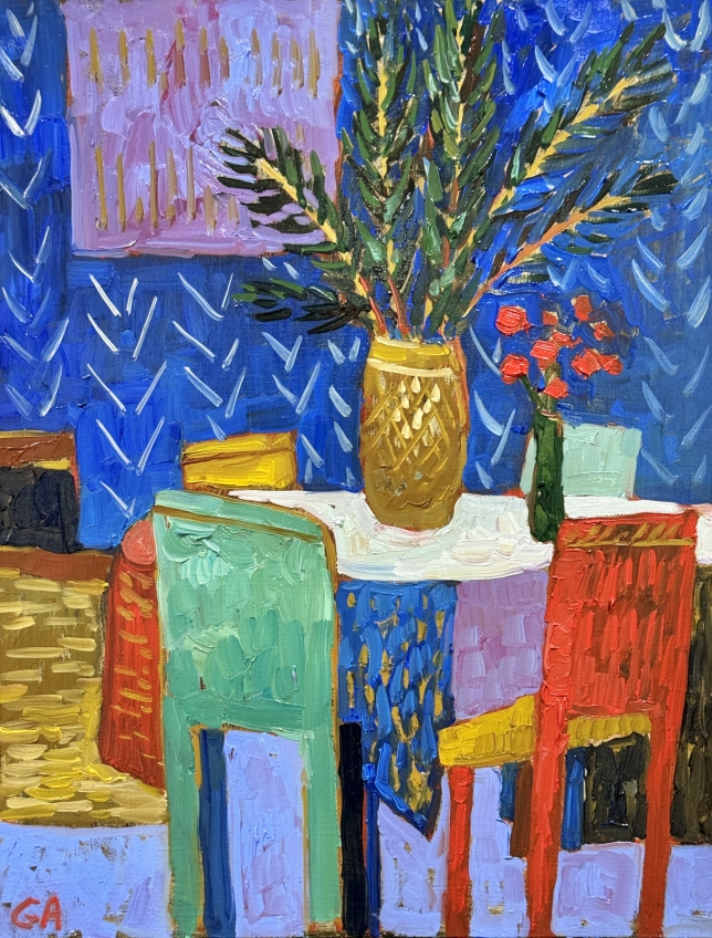 Painting for sale online - Waiting for the New Year