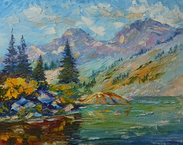 Painting for sale online - Mountain holidays