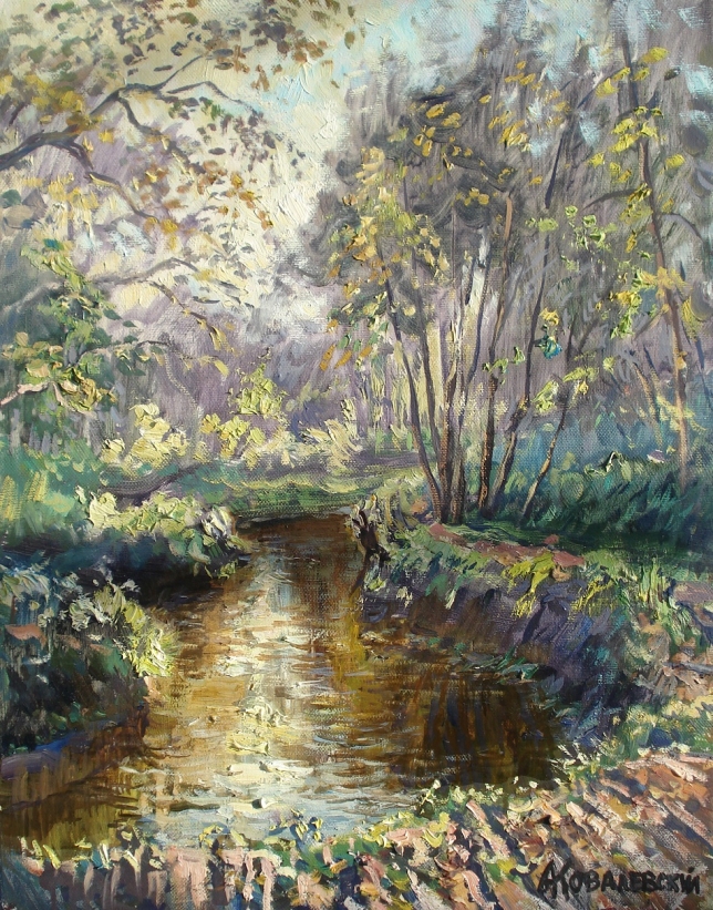 Painting for sale online - Morning in Izmailovsky Park