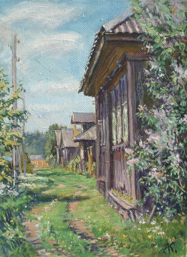 Painting for sale online - A June afternoon in Gubarevo