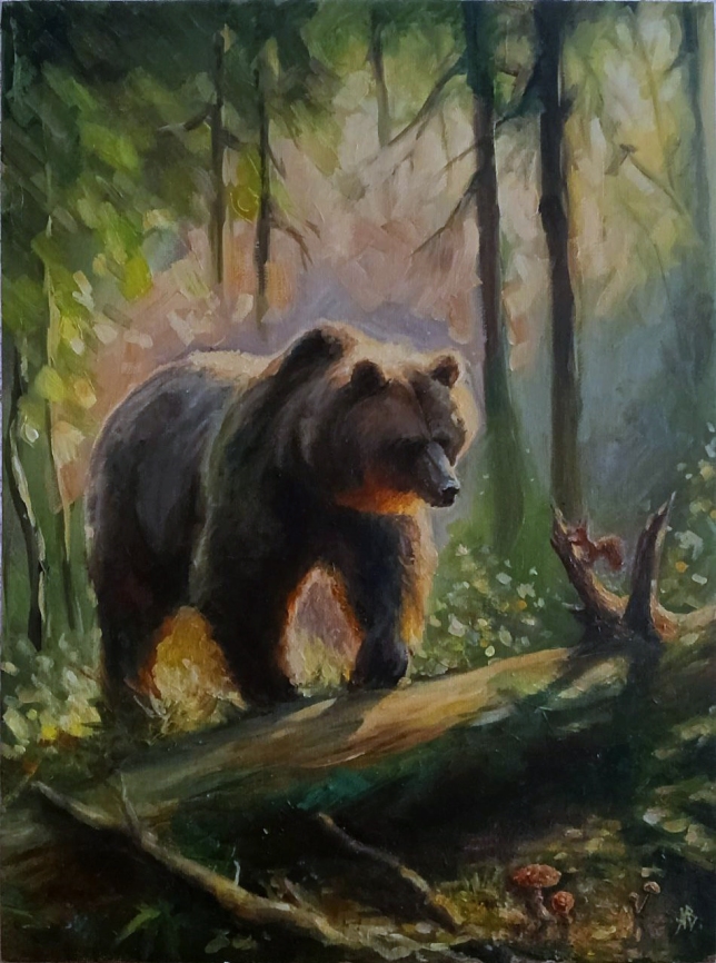 Painting for sale online - Morning in the forest