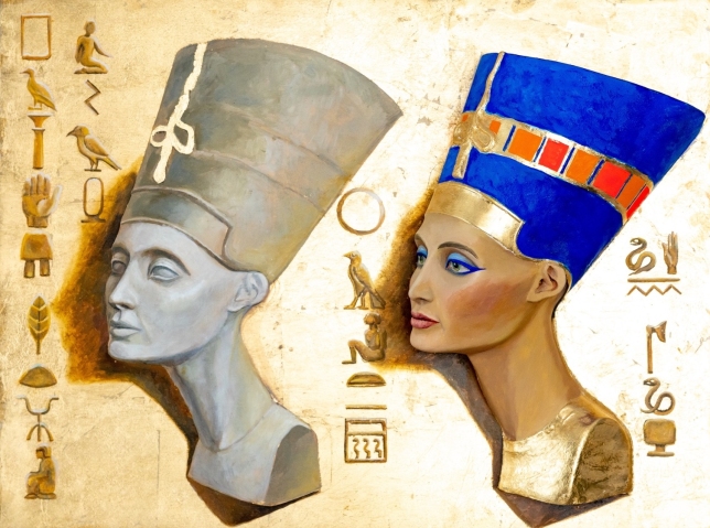 Painting for sale online - The message of two faces