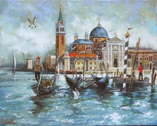 Painting for sale online - Morning in Venice