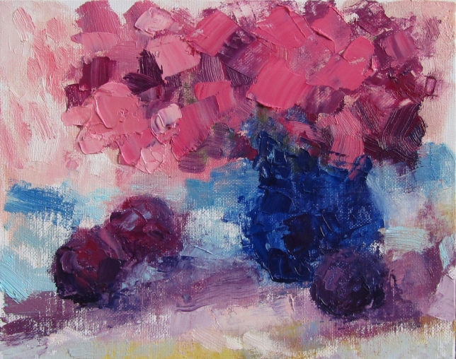 Painting for sale online - Pink bouquet