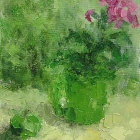 Painting for sale online - Phlox in a green mug