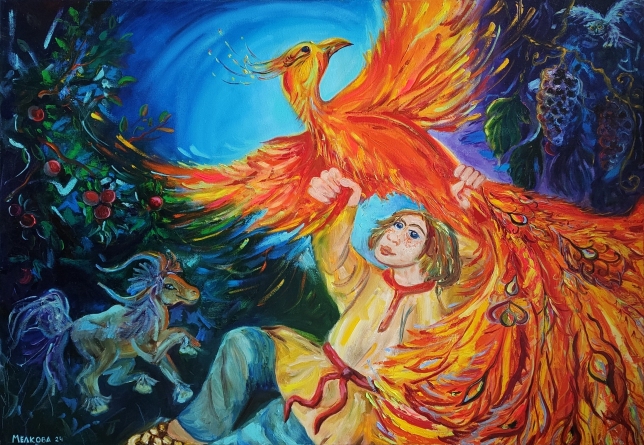 Painting for sale online - How Ivan Caught the Firebird